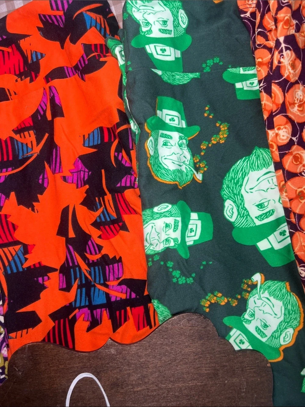 LuLaRoe One Size Leggings Multi-Color Patterned Bundle of 5